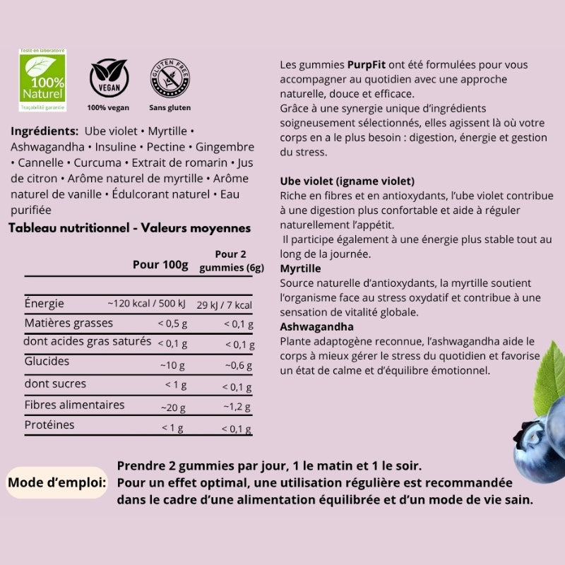 PURPFIT® - Gummies • Bien-être & Minceur
