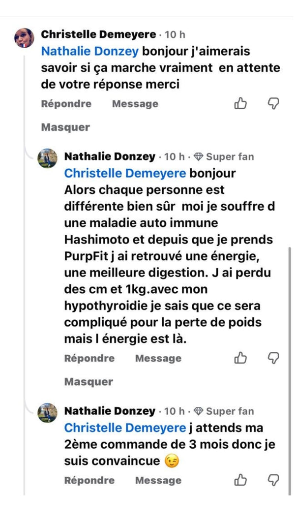 Avis client Purpfit®