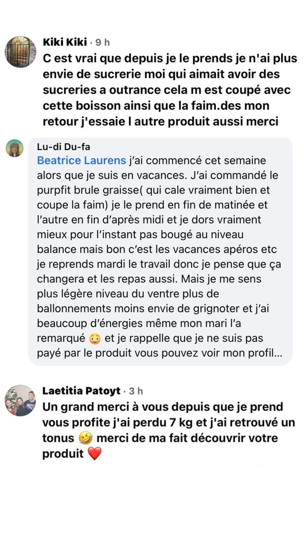 Avis client Purpfit®