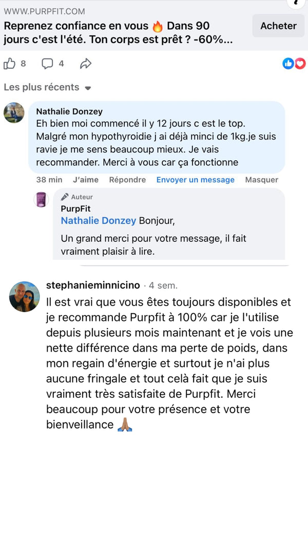 Avis client Purpfit®