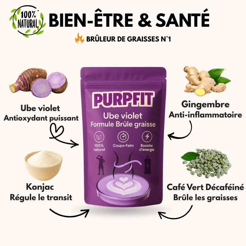 PURPFIT® -  La Boisson à l'Ube qui Affine votre Corps et Donne de l’Énergie