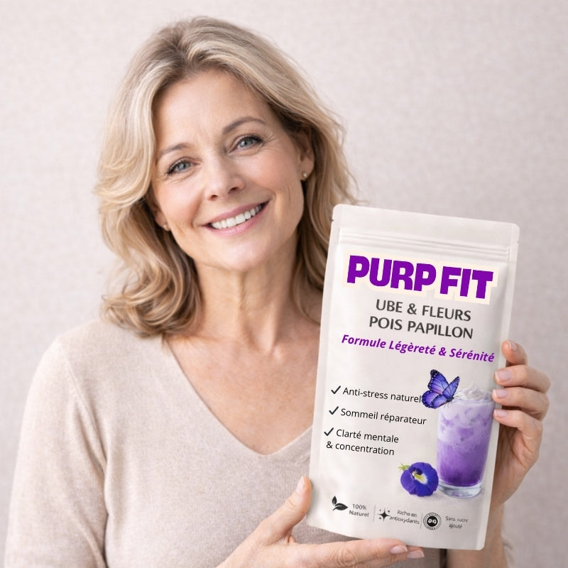 PURPFIT® Ube & Fleurs de Pois Papillon - Sérénité • Drainage • Sommeil